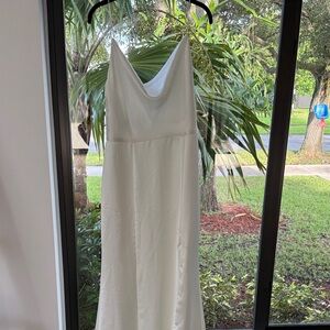 Amsale Elegant White Wedding Dress